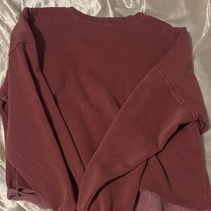 Burgundy Long Sleeve Top